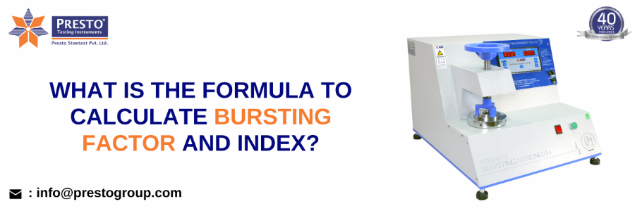 What Is the Formula to Calculate Bursting Factor and Index